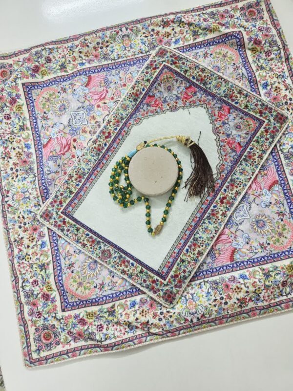 جانماز مخمل طرح درخت زندگی - تصویر 3