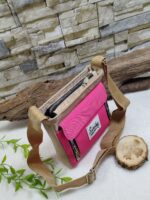 کیف دوشی جلو زیپ جنس نانسی - تصویر 2